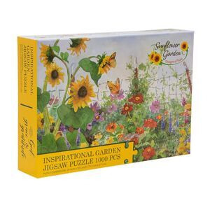 Sunflower Garden Designs of Faith Inspirational Garden 1000 Piece Puzzle